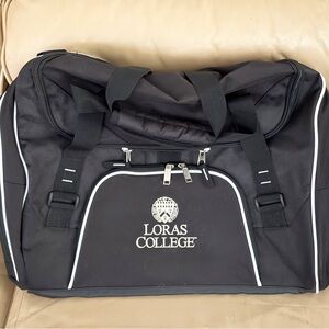 Loras College Black Duffel Bag